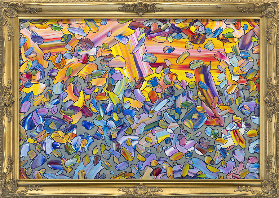 Falling Sun with frame